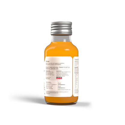 Happnin Hlth Turmeric Shot | Cold Pressed Turmeric, Ginger, Honey & Lemon | No Added Sugar, No Preservatives | 40ml Single-Serve Wellness Shot