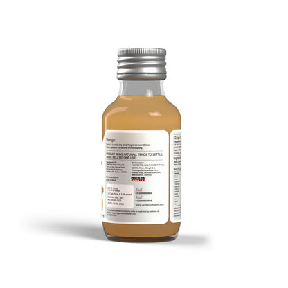 Happnin Hlth Ginger & Turmeric Wellness Shot Combo | Cold Pressed Ginger, Turmeric, Honey & Lemon | No Added Sugar, No Preservatives | 40ml Each | Immunity & Daily Wellness Shots